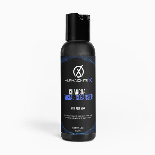 Charcoal Facial Cleanser with Aloe Vera for Men